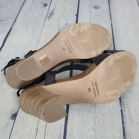 TYCHE | strappy leather open toe heeled sandals - Picture 7 of 10